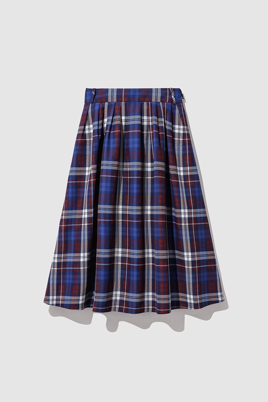 BOROMWAT Flared skirt (Red check)
